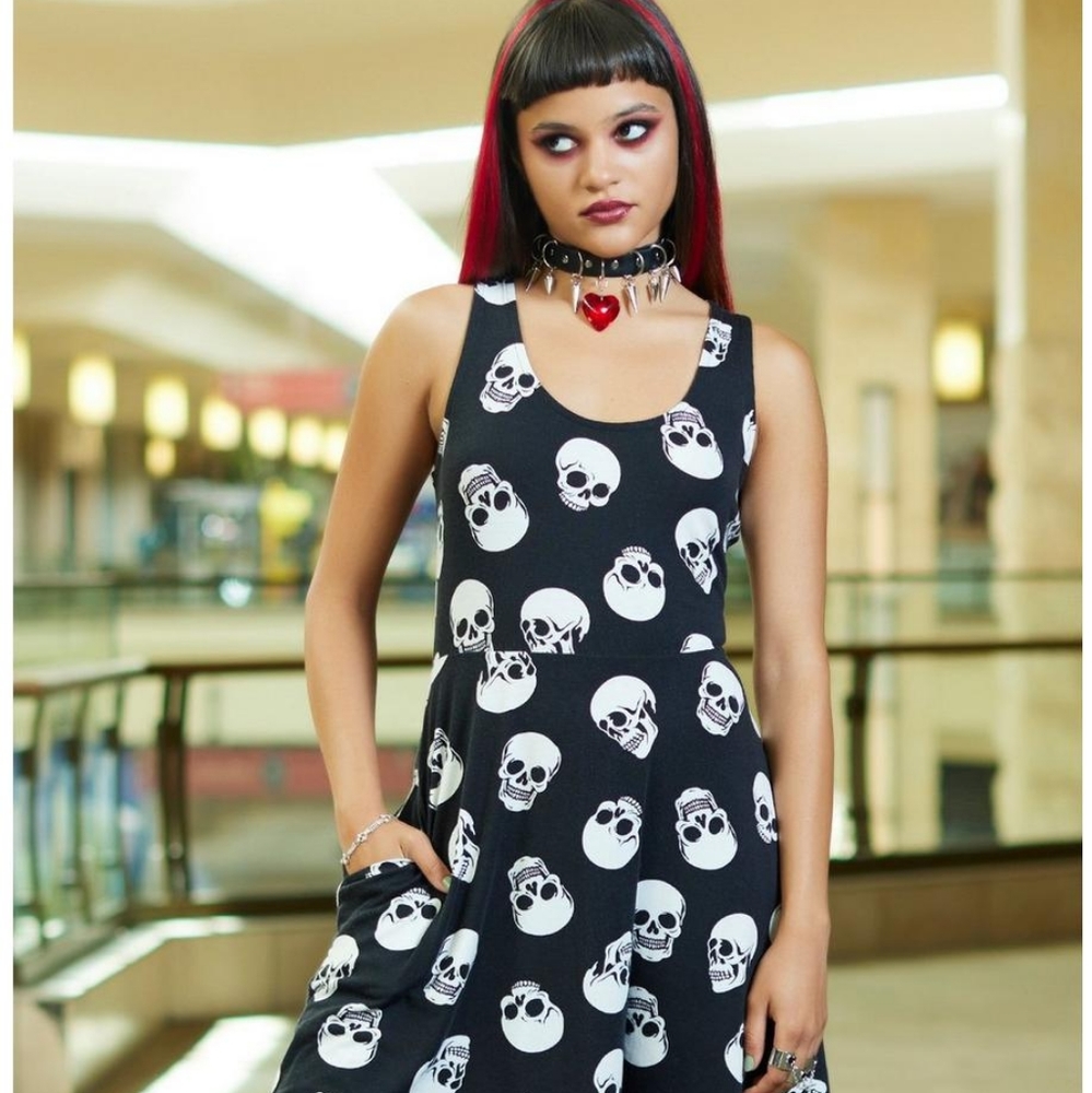 Skulls Tank Dress xs
